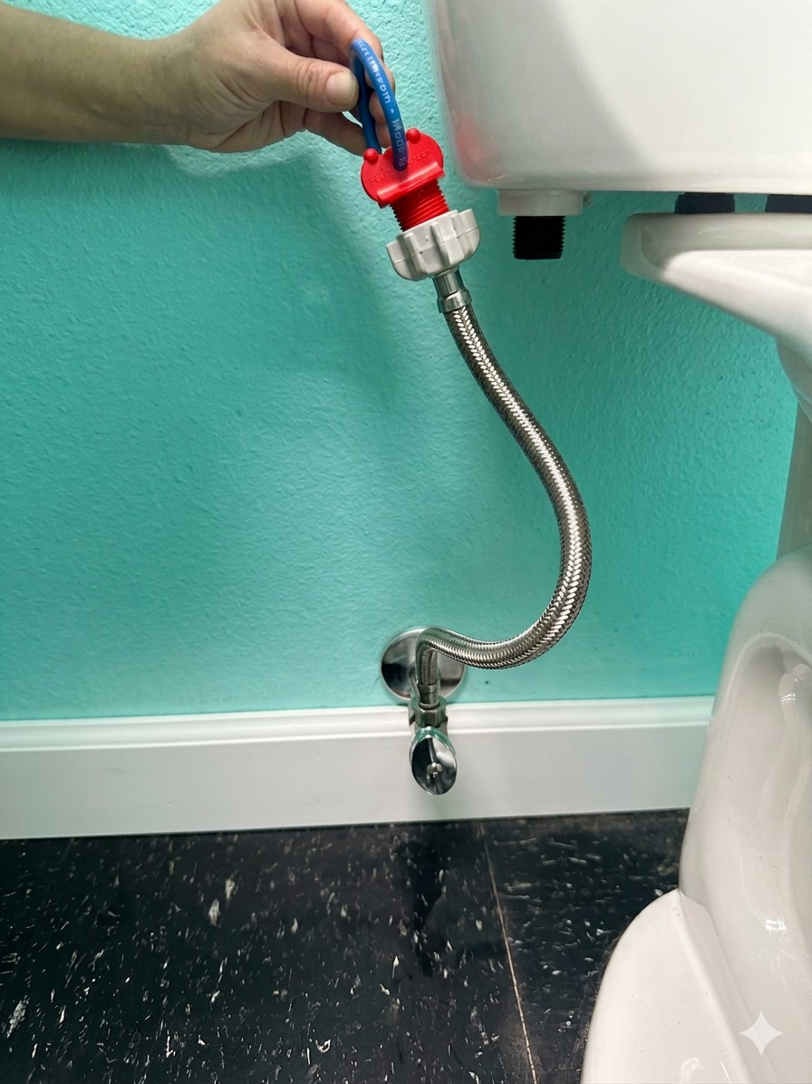Picture of Toilet Supply Line Plug w/7/8" Ballcock Threads w/ Tubing Ring (QTY 1)
